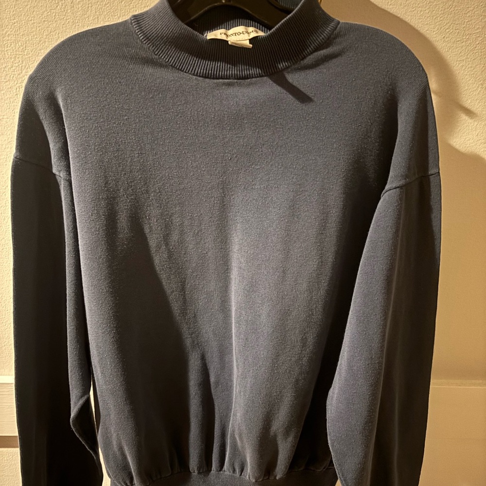 Pronto Uomo Dark Navy Crewneck Sweater size large
